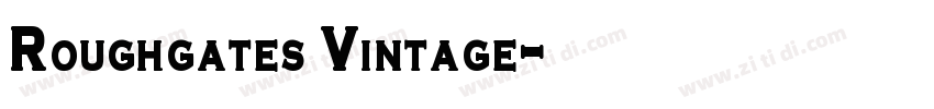 Roughgates Vintage字体转换